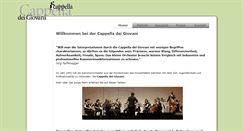 Desktop Screenshot of cappella.ch