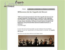 Tablet Screenshot of cappella.ch